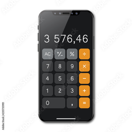 Smartphone with calculator