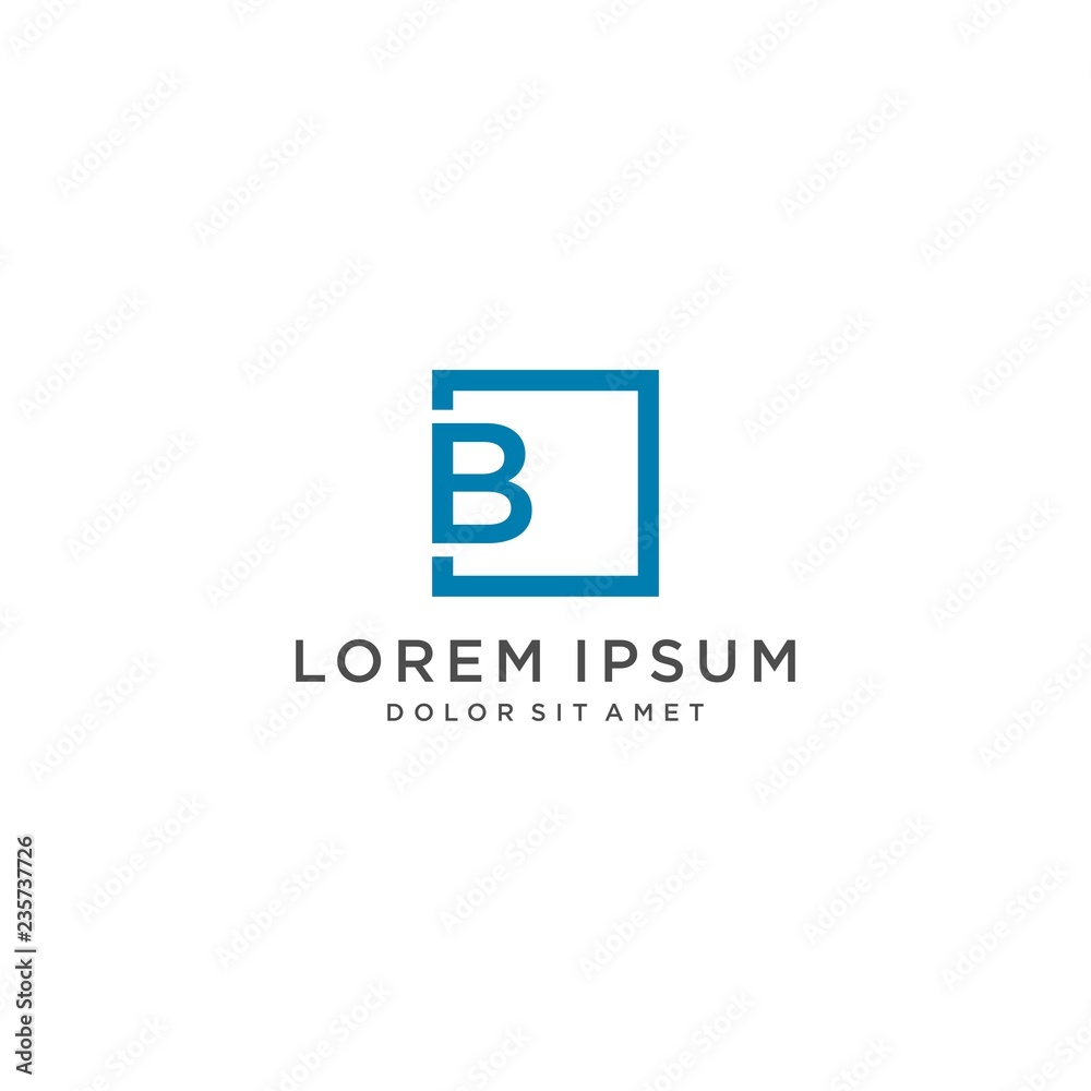 B letter vector logo template