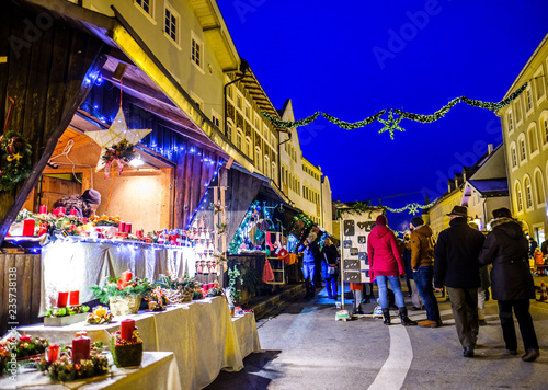 christmas market in wolfratshausen - germany