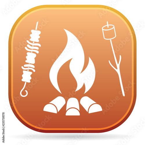 Grilled zephyr and  kebab icon