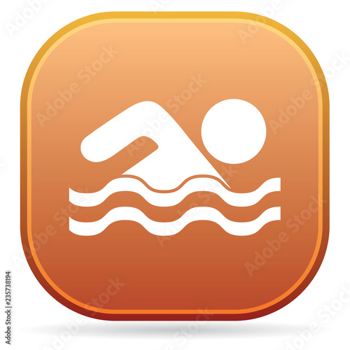 Swimming water sport icon