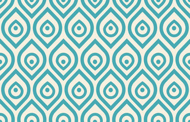 Fototapete Retro-Muster Vintage Pfauenmuster im Jugendstil  © Serazetdinov