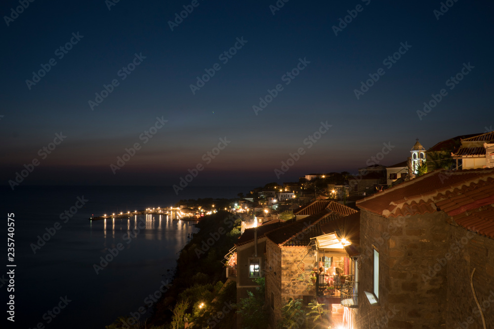 night view of Lesvos