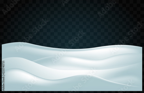 Winter abstract background, snow-covered relief hills with shadows.