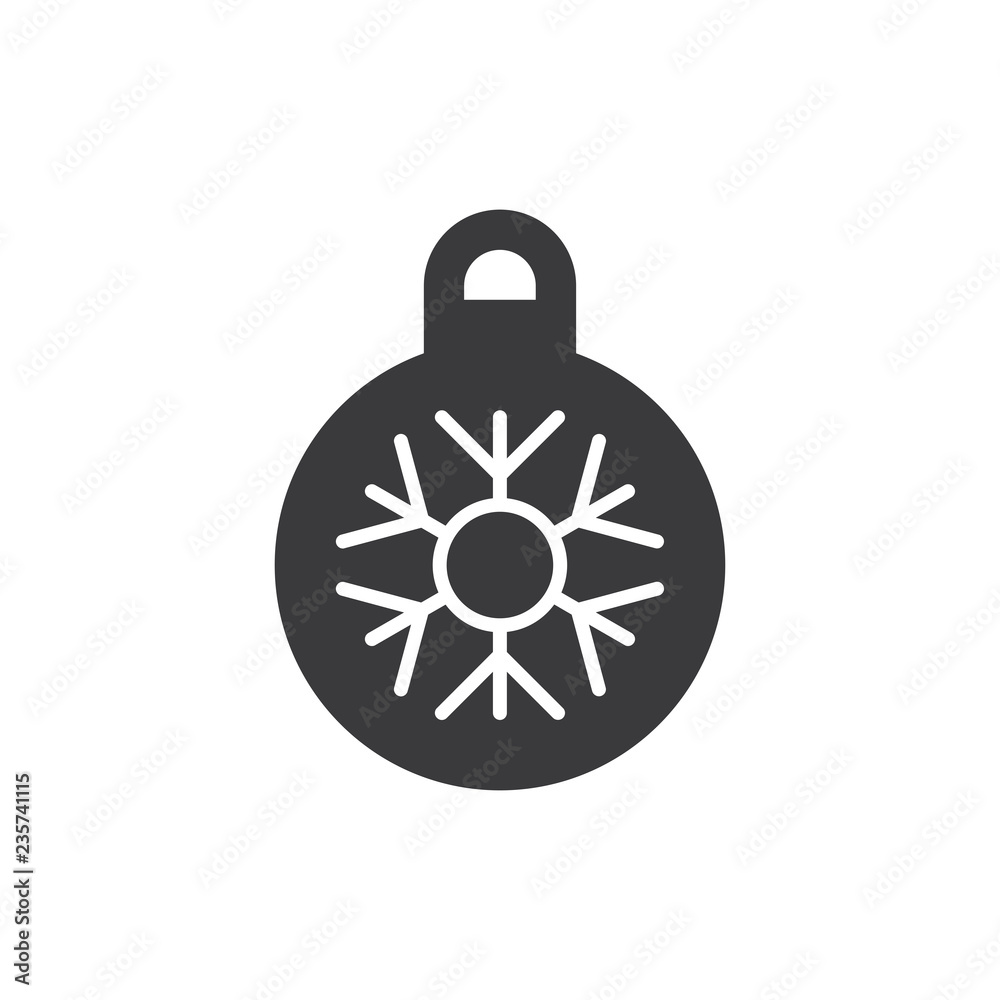 Fototapeta premium Bauble vector icon