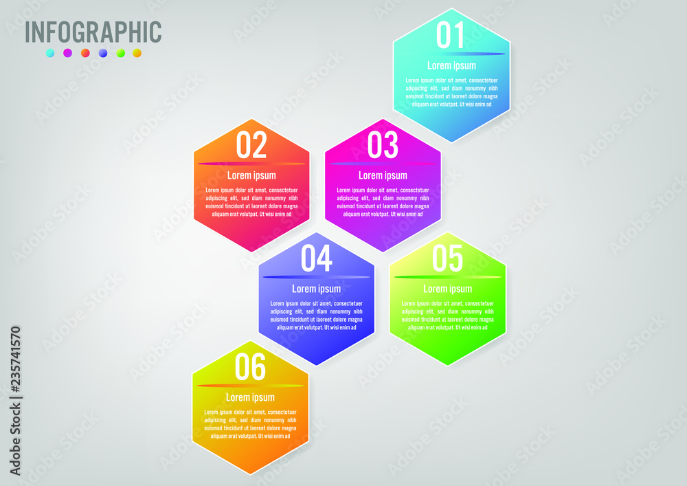 Business infographic template with options hexagonal shape,Creative concept for infographic. Business infographic template with options hexagonal shape,Creative concept for infographic.