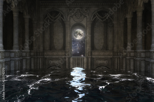 3D Illustration of a Fantasy Scene, Elements by NASA