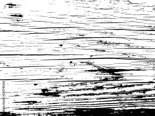 Old barn wood plank grunge texture overlay. Vintage natural vector background with cracks