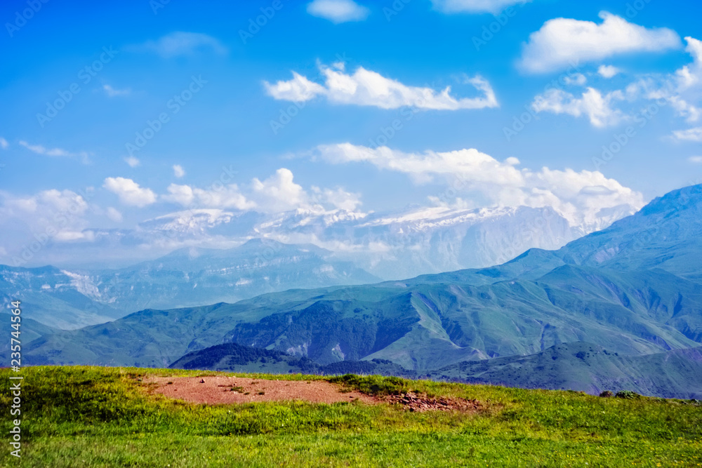 Caucasus mountains in summer