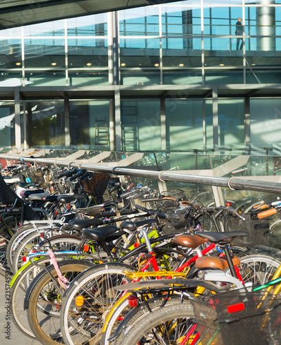 Bicycles parking airport Co...