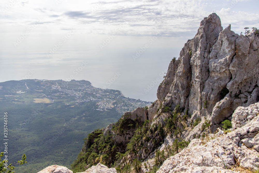 view of AI-Petri mountain near Yalta in Crimea