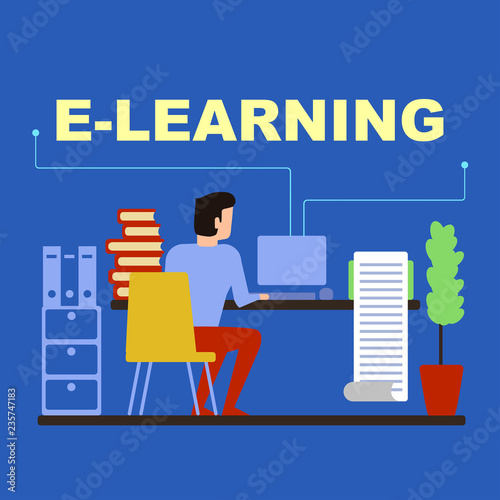 The student is trained via the Internet remotely