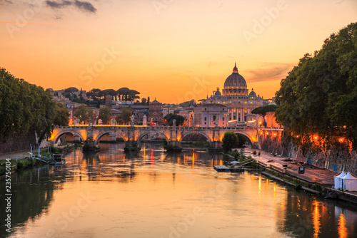 Vatican City, Rome, Italy, Beautiful Vibrant Night image © pozdeevvs