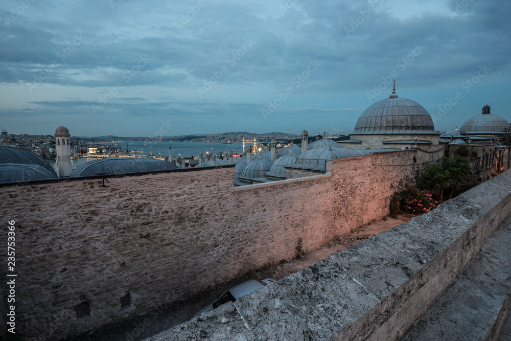 View from Sulemanye mosque towards asia. View from Sulemanye mosque towards asia.