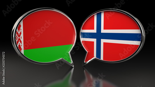 Belarus and Norway flags with Speech Bubbles. 3D illustration Free Download Belarus and Norway flags with Speech Bubbles. 3D illustration - GFXLoad