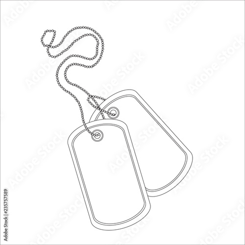 Military identity tag