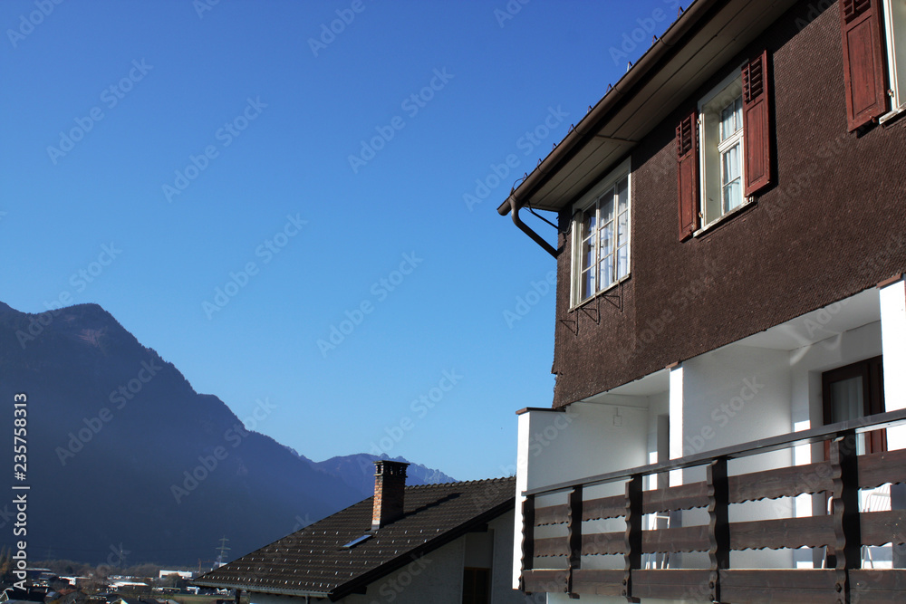 Landscape with house in Austria