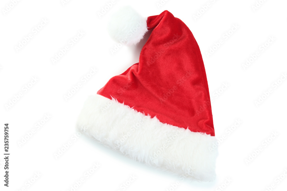 Santa claus hat isolated on white background Santa claus hat isolated on white background