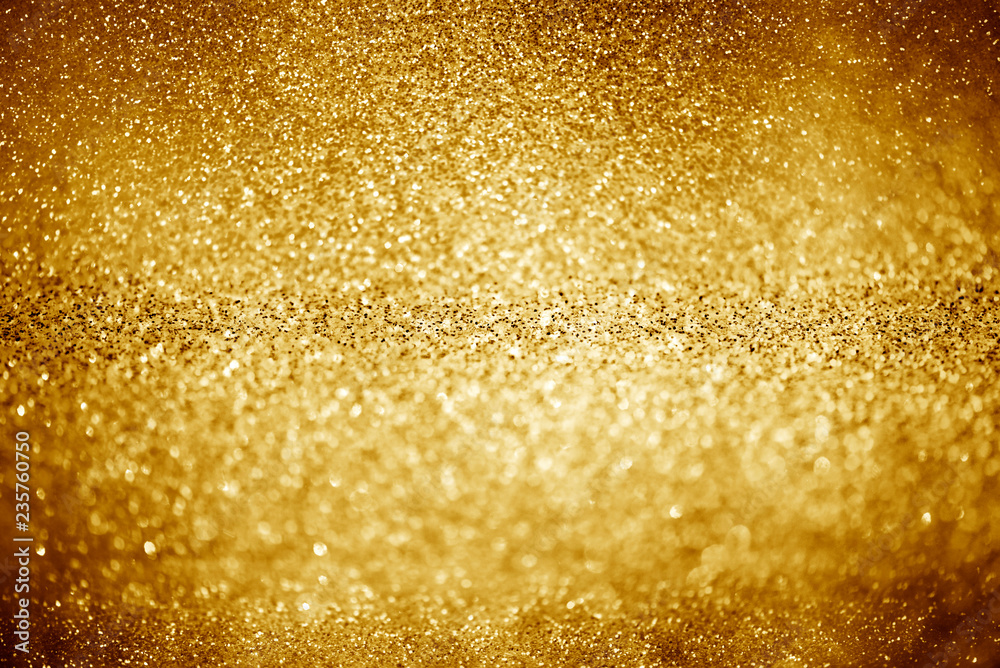 gold glittering Christmas lights. Blurred abstract background gold glittering Christmas lights. Blurred abstract background