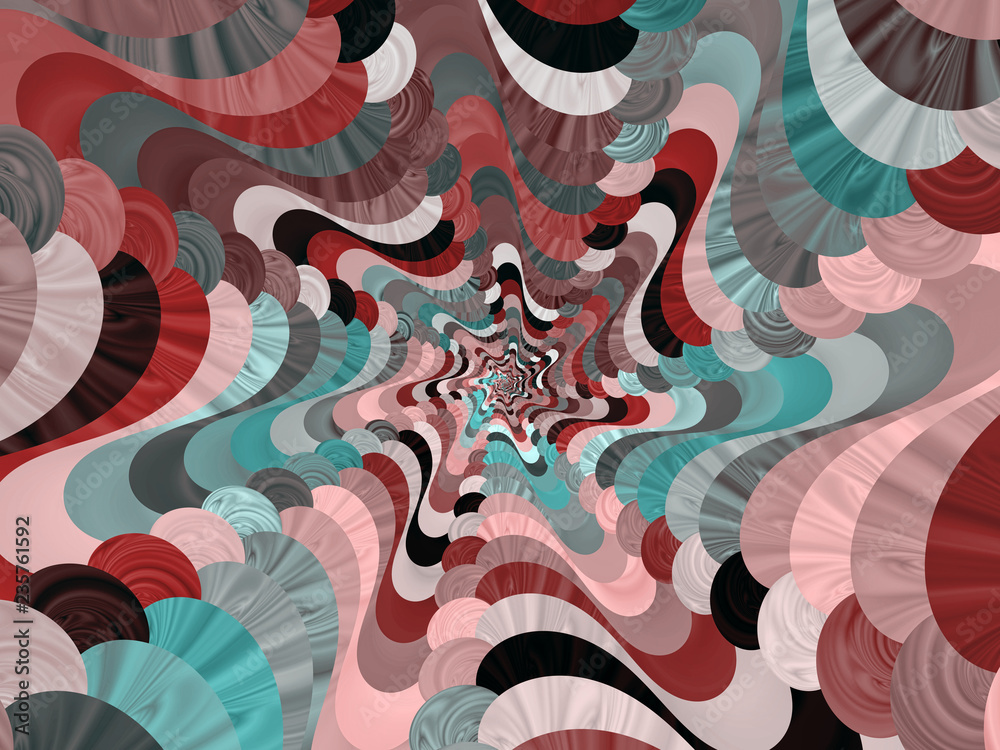 Obraz premium Beautiful abstract background for art projects, cards, business, posters. 3D illustration, computer-generated fractal