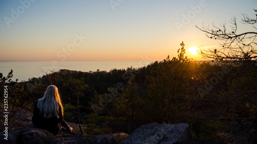 camping in the mountains