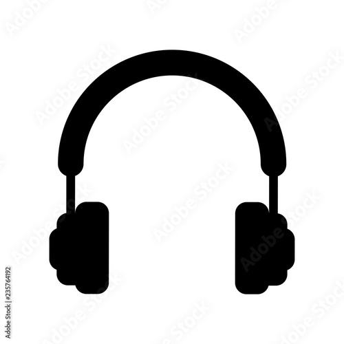 earphones audio isolated icon