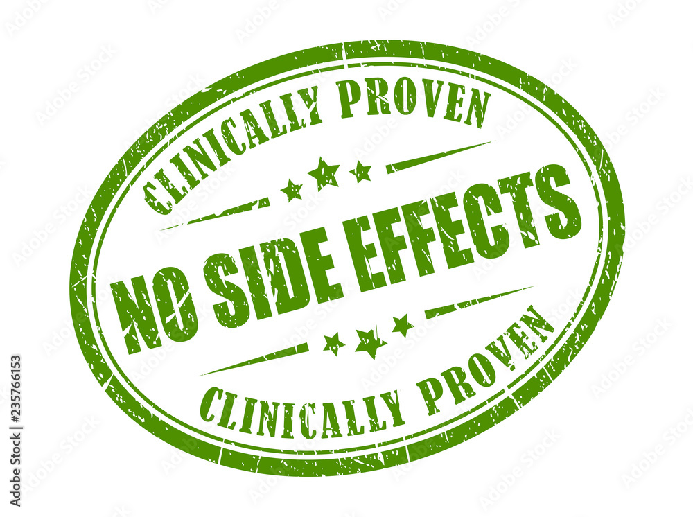 Safe product vector stamp, no side effects