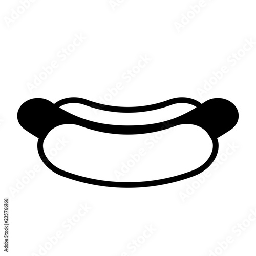Hot dog line icon