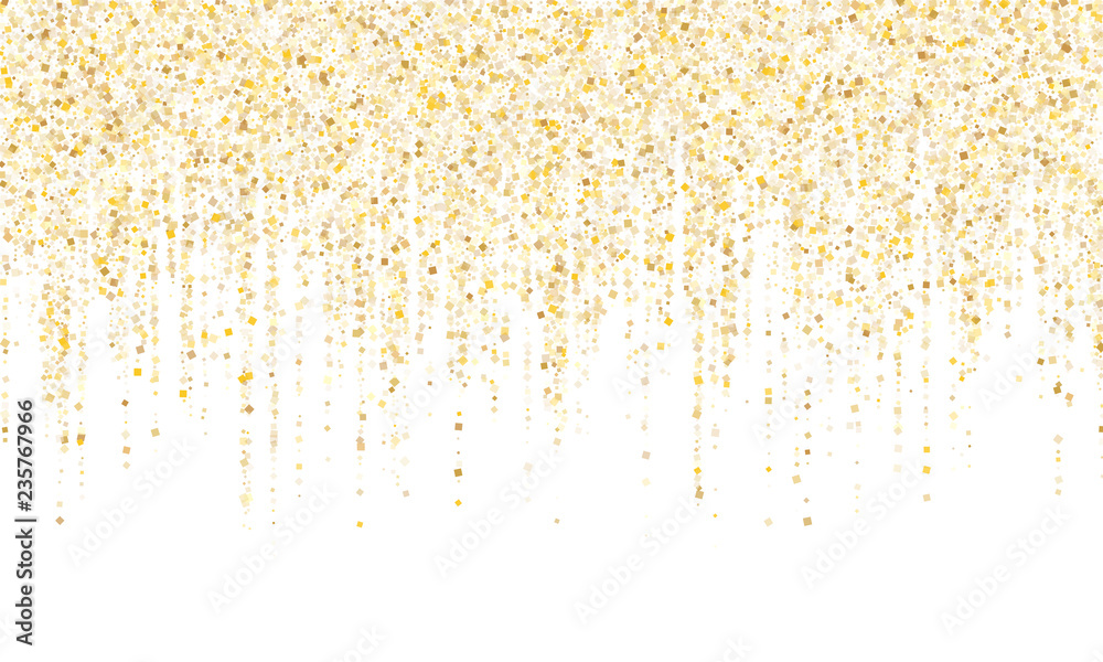Garland border gold glitter vector background illustration. Garland border gold glitter vector background illustration.
