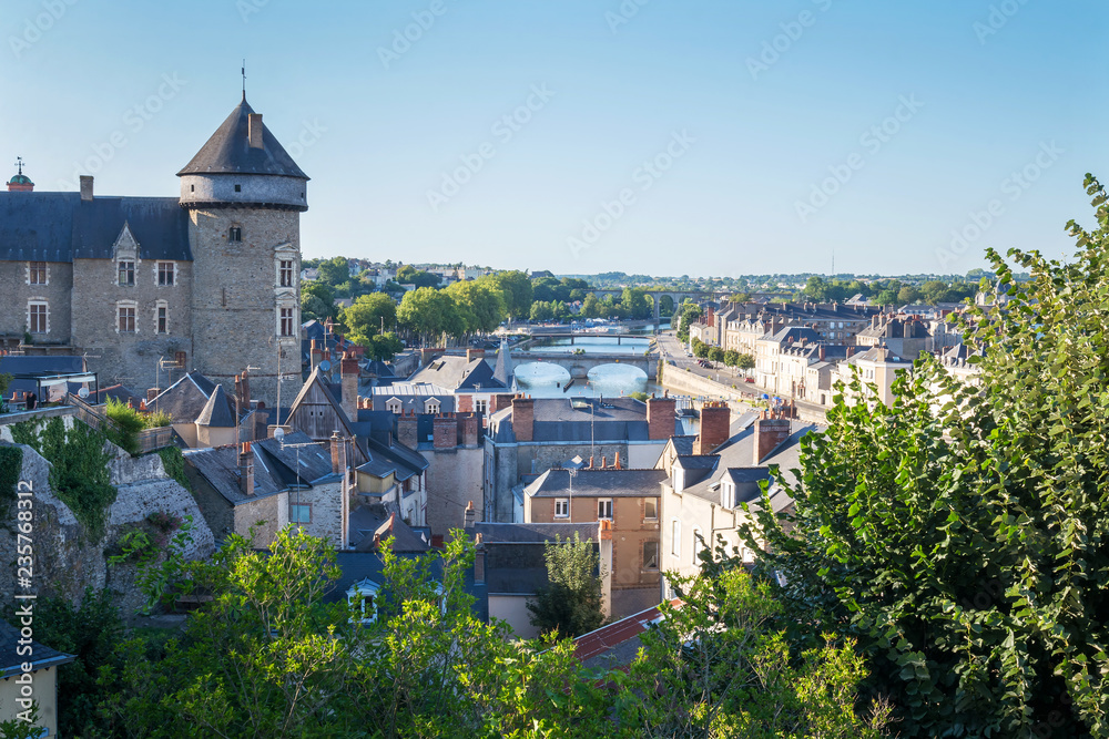 Banks of the Mayenne river, City of Laval, Mayenne, Pays de Loire, France
