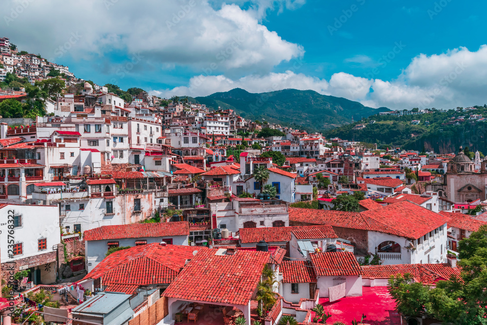 Panoramic view of Taxco, Mexico