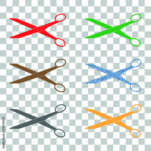 Scheren Set Transparent