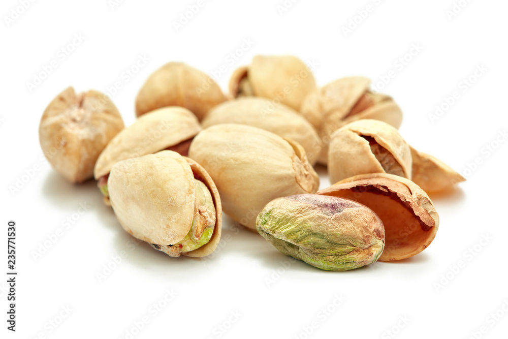 pistachios isolated on white background pistachios isolated on white background