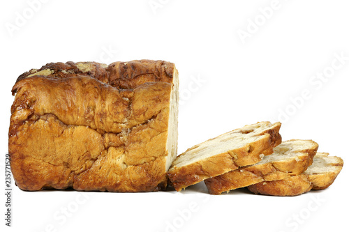 Frisian Suikerbrood (sugarbread) isolated on white background photo