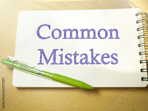 Common Mistakes, Motivational Words Quotes Concept