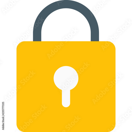 Storage padlock closed