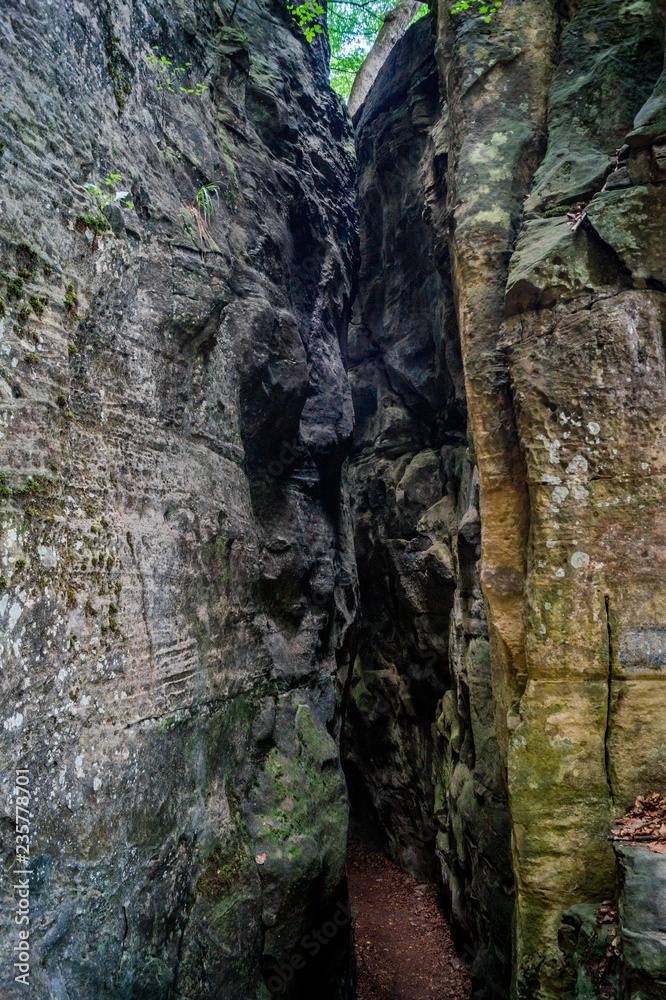 Schlucht Felsen Durchgang Passage