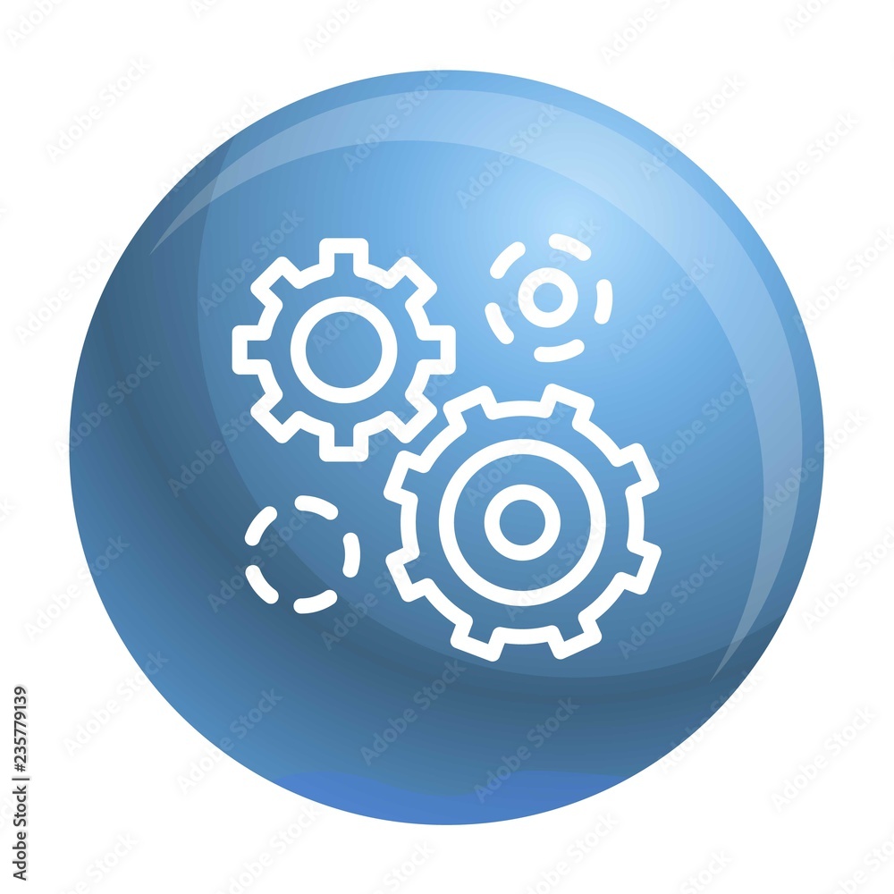 Business gear icon. Outline business gear vector icon for web design isolated on white background Business gear icon. Outline business gear vector icon for web design isolated on white background