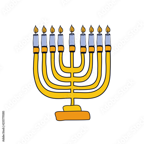 old candlestick with candles