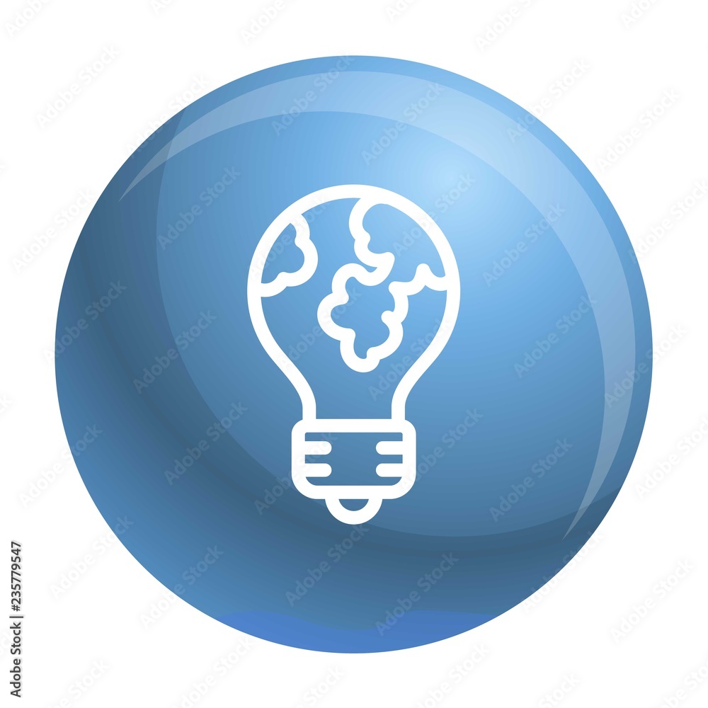 Global bulb icon. Outline global bulb vector icon for web design isolated on white background Global bulb icon. Outline global bulb vector icon for web design isolated on white background