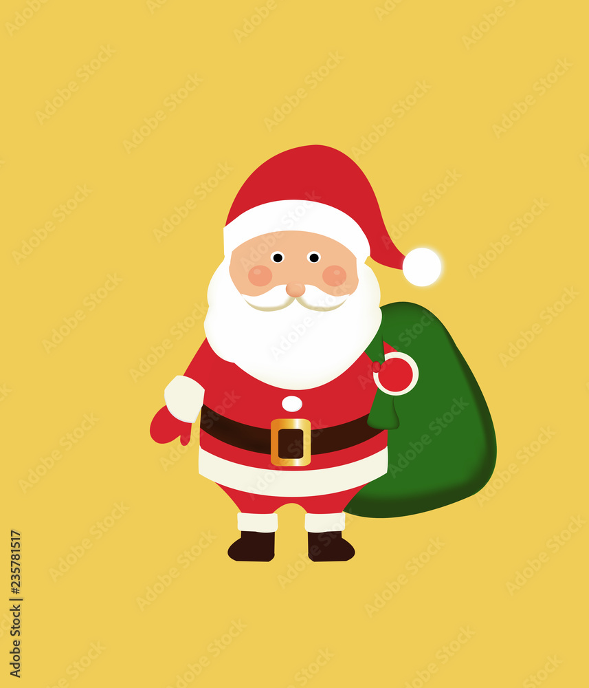 Santa Claus Christmas. Santa Claus with gift bag. Christmas festival Gimmick gift . symbol of the beloved childhood. Santa Claus, kindly old man from Finland. Santa Claus Christmas. Santa Claus with gift bag. Christmas festival Gimmick gift . symbol of the beloved childhood. Santa Claus, kindly old man from Finland.