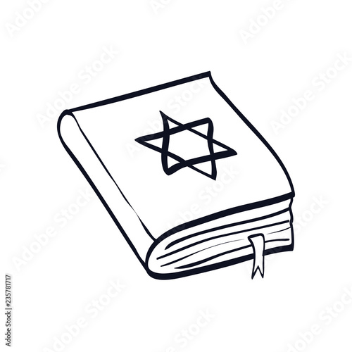 jewish holy book with star