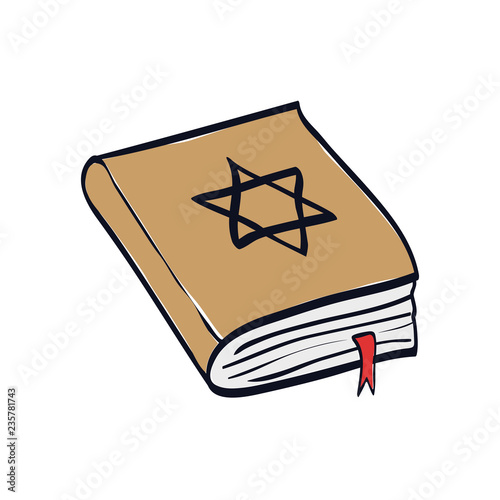 jewish holy book with star