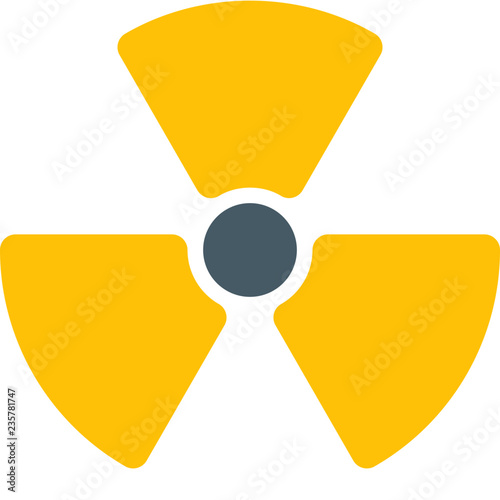 Radioactive radiation symbol