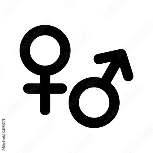 genders male and female symbols