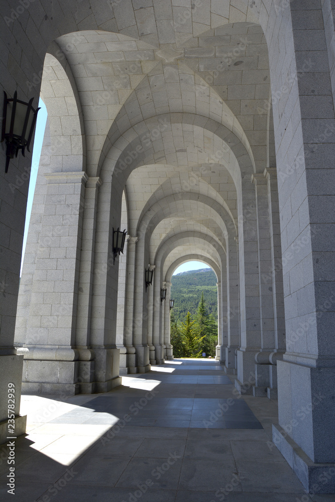 Madrid, Spain - July 27, 2018:Valley of the Fallen (Valle de los Caidos)