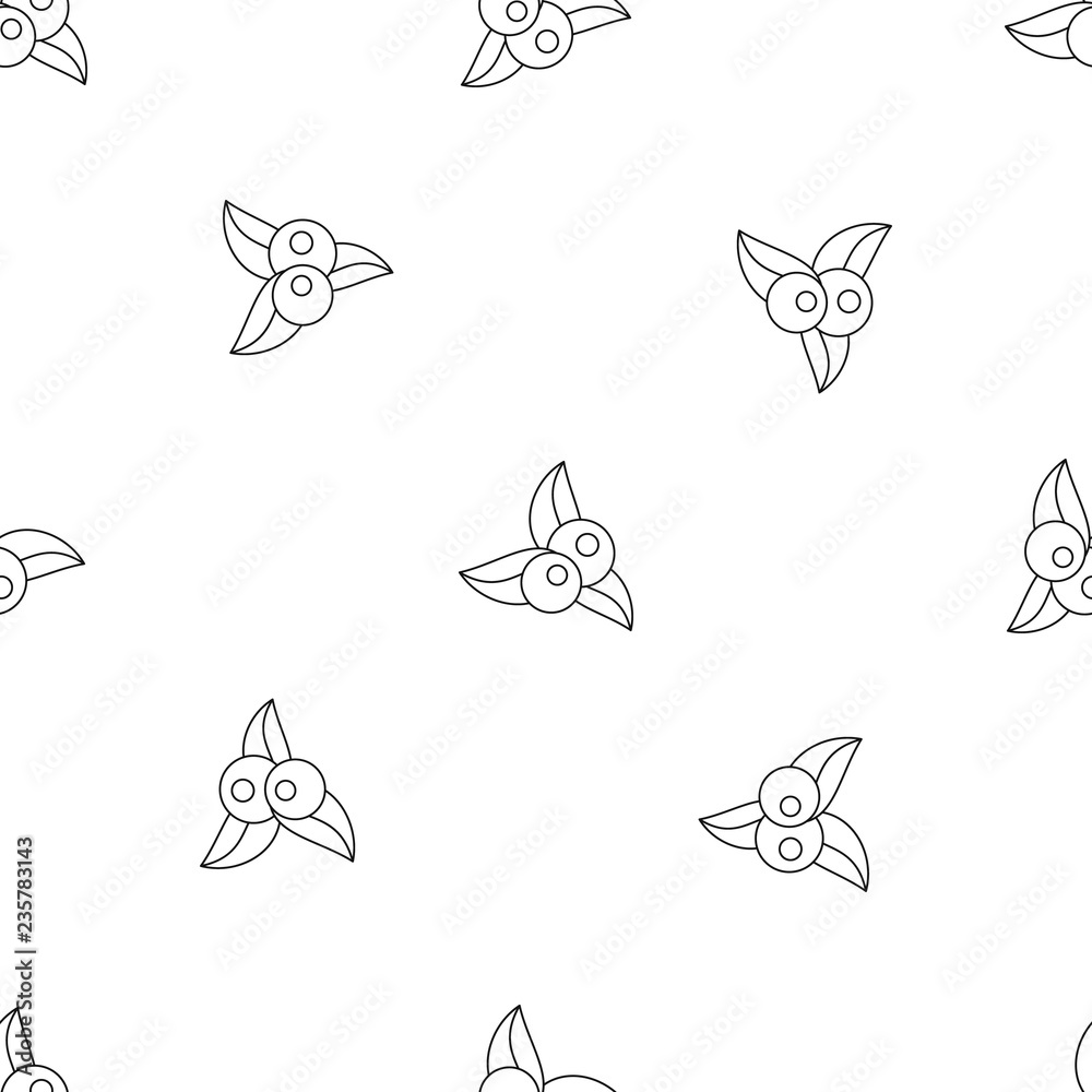 Fototapeta premium Blueberry pattern seamless vector repeat geometric for any web design