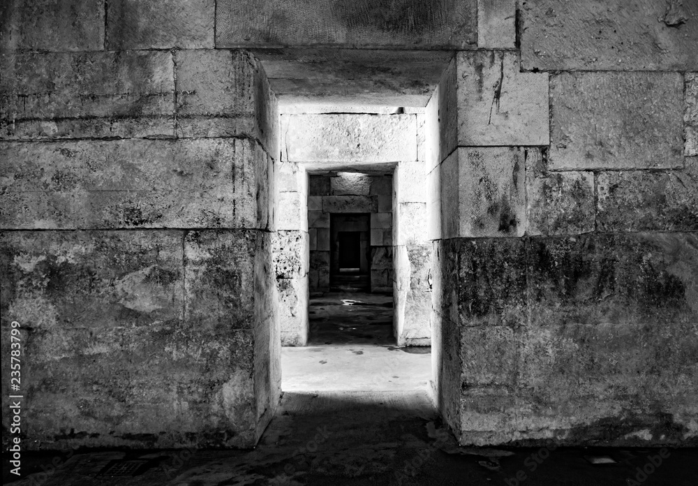 Old abandoned dungeons or catacombs. Old abandoned dungeons or catacombs.