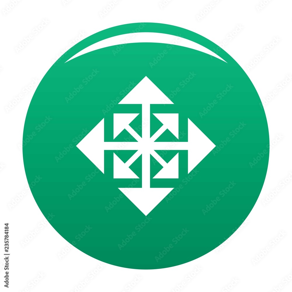 Cursor displacement arrow icon. Simple illustration of cursor displacement arrow vector icon for any design green Cursor displacement arrow icon. Simple illustration of cursor displacement arrow vector icon for any design green