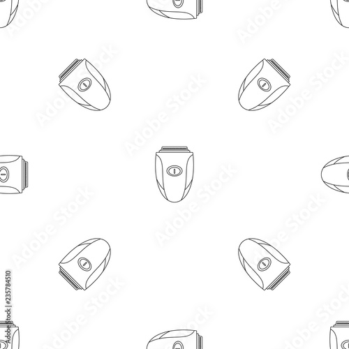 Woman shaver pattern seamless vector repeat geometric for any web design